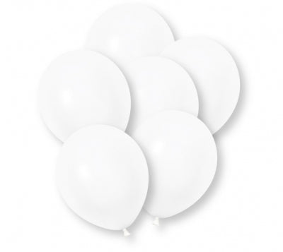 White Premium Latex Balloon 12" 10pc