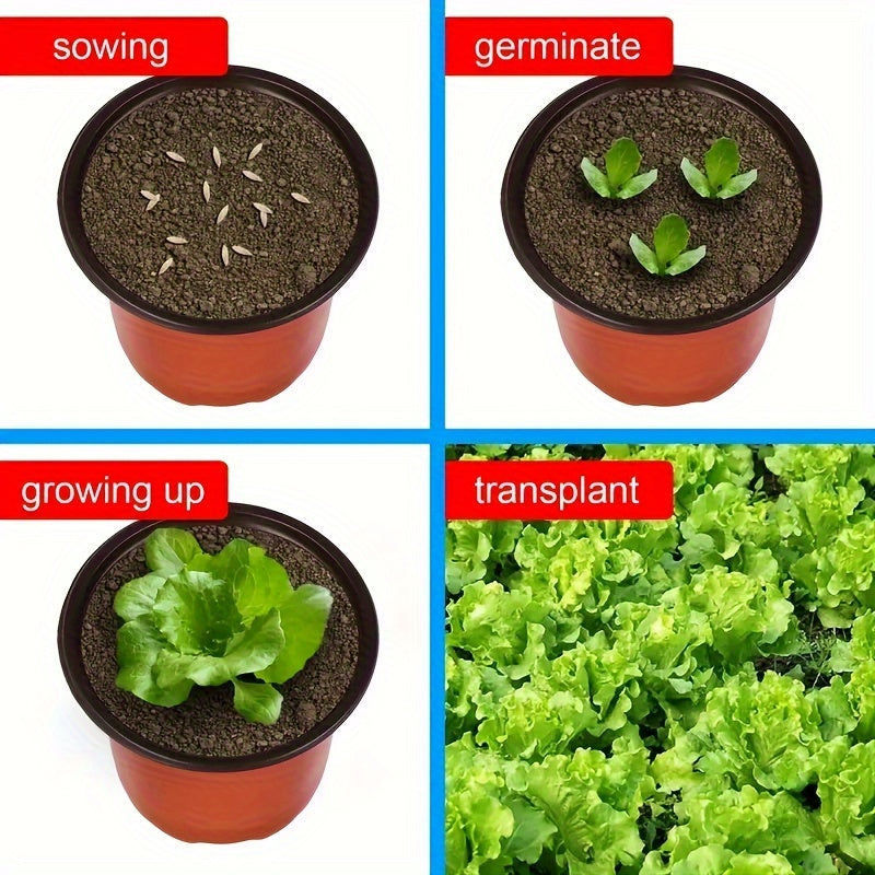 20pcs, Plant Nursery Pots Small Seed Starting Pots Seedling Plastic Plant Pot With Drainage Holes For Indoor Outdoor Planting Garden Flower Plant Container Cups Planter 4in