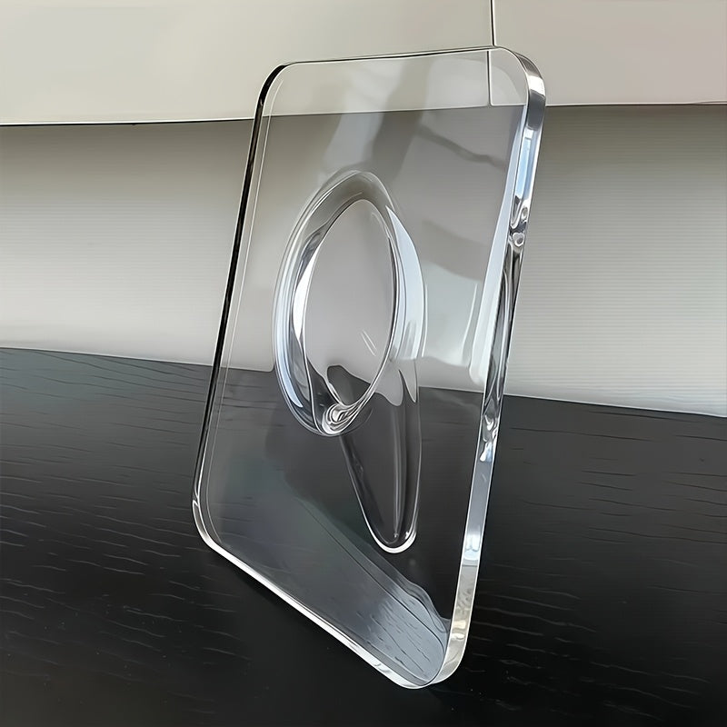 1pc Awaoko Modern Acrylic Vase - Clear Rectangular Design with Intricate Frame-Like Structure, Elegant Decorative Vase for Home & Office, Perfect Gift for Easter, Mother's Day, Friends, Boyfriend, Girlfriend, Family, Teachers