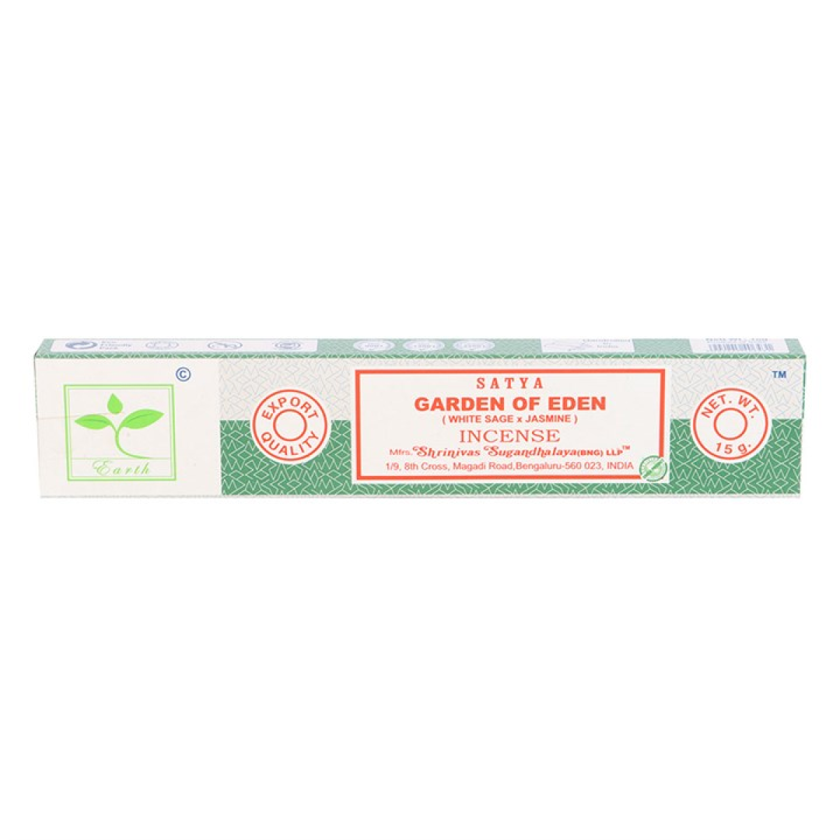 Set of 6 Earth Satya Garden of Eden Incense (12/50)