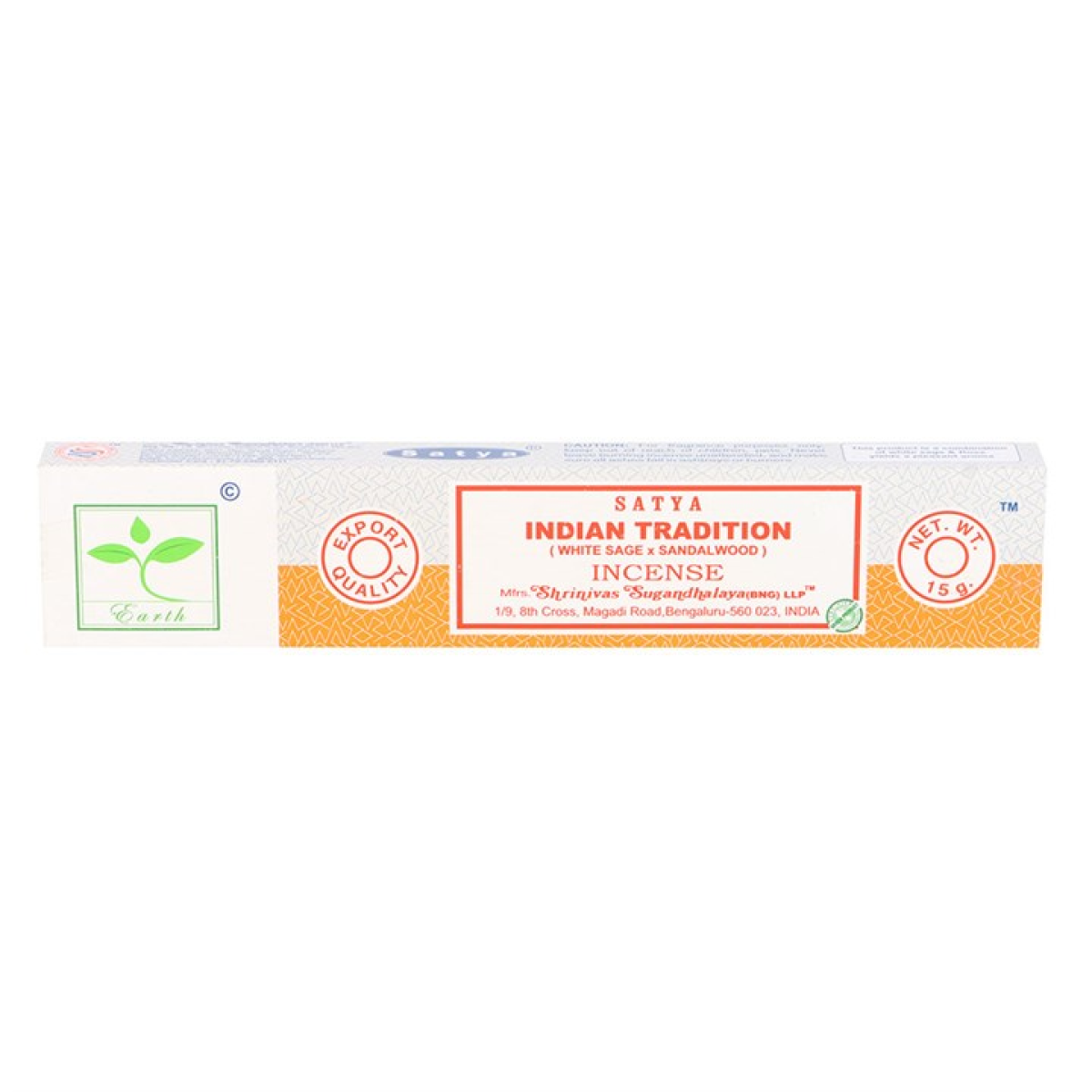 Set of 6 Earth Satya Indian Tradition Incense (12/50)