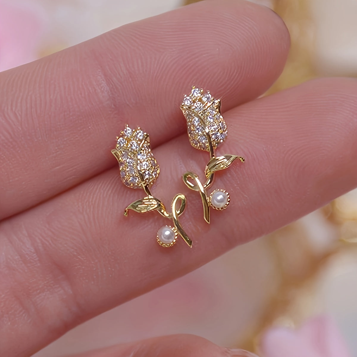 Vintage Korean Flower Fairies Stud Earrings - Daily Chic & Party-Ready, All-Season Versatile Jewelry