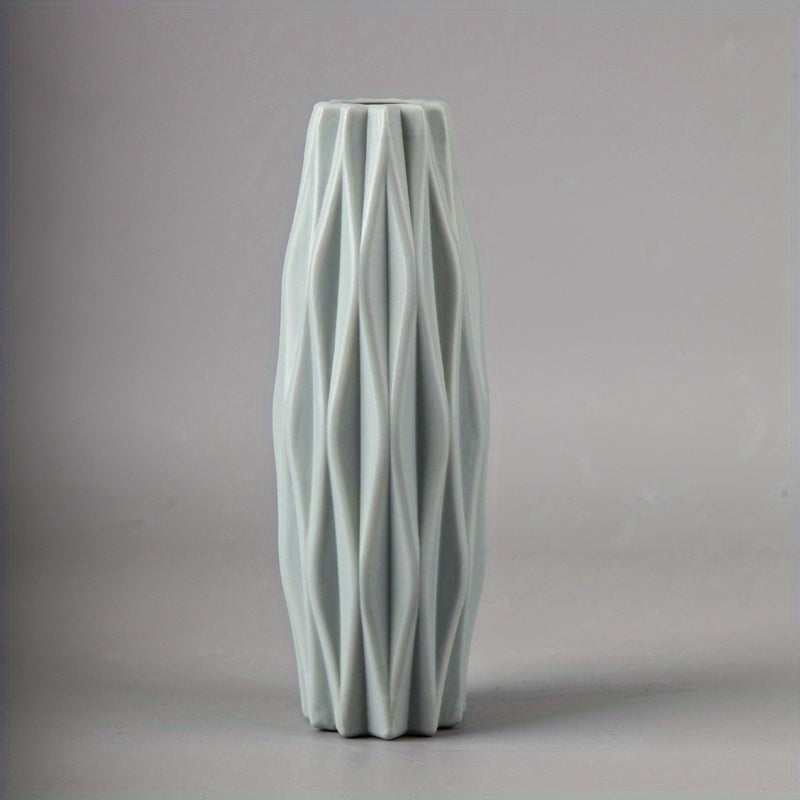 1pc, Nordic Plastic Vase, Creative Modern Vases, Nordic Style Flower Arrangement, Simple Flower Vases Decor, Scene Decor, Room Decor, Wedding Supplies, Wedding Favors (Flowers Not Included)
