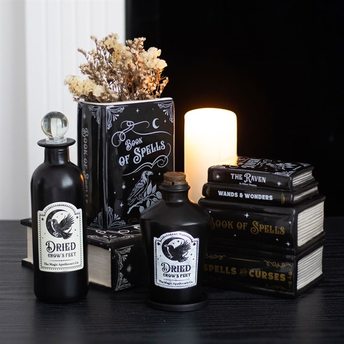 Dried Crow's Feet Incense Cone Holder