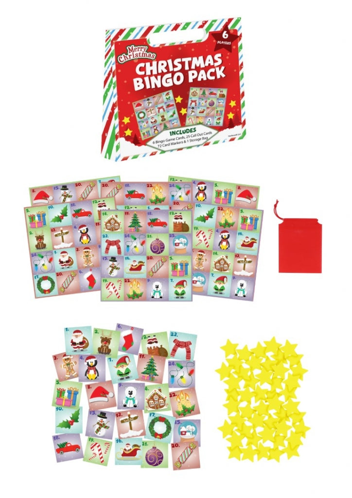 Game Christmas Bingo Pack 6 Player