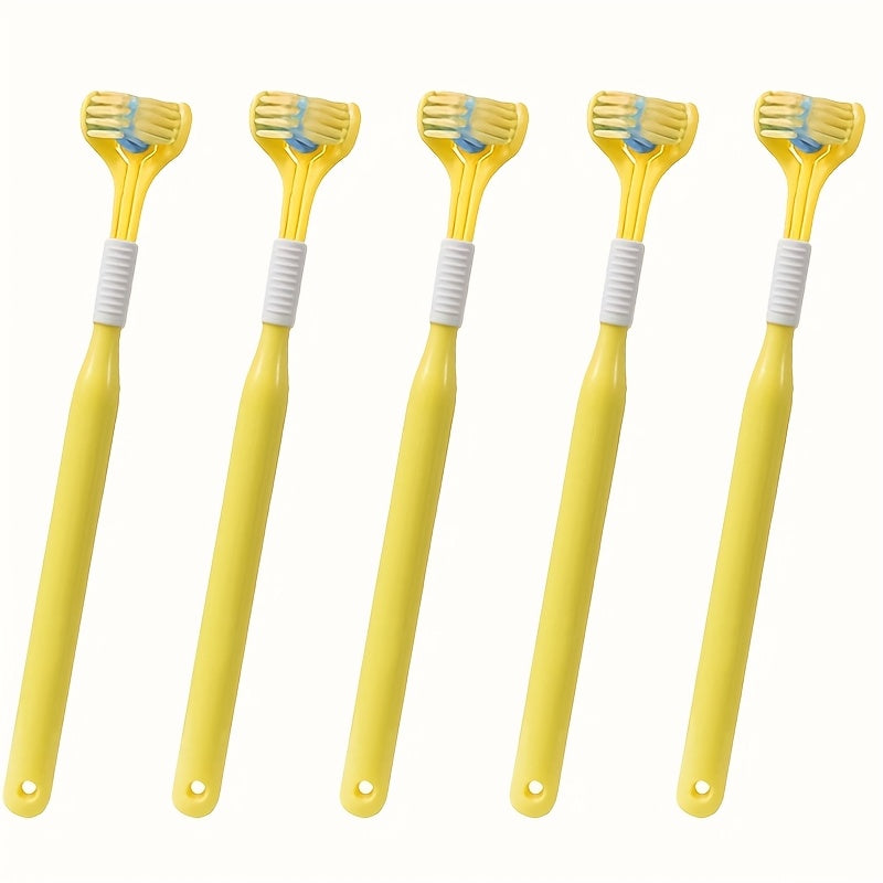 1pc Threesided Soft Bristle Toothbrush, Bristle Travel Toothbrush For Adult, Soft Bristle Toothbrush, Complete Teeth And Gum-Care Great Bristles Clean Each Tooth Soft And Gentle Toothbrush