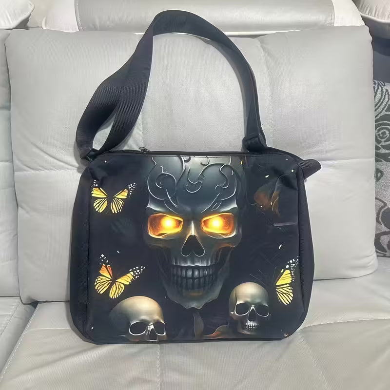 Gothic Skull Crossbody Bag for Women