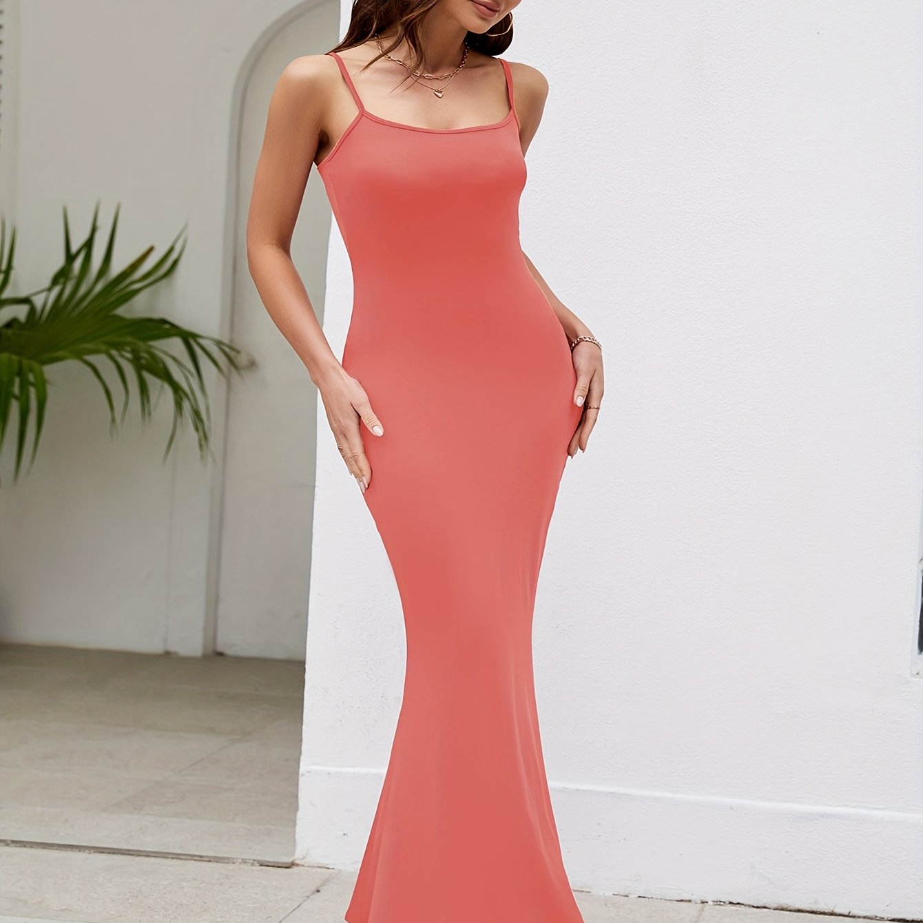 2025 New European and American Cross-border Fashion Elegant Party Dress Halter Backless Long Dress for Women