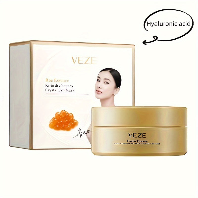 60pcs Caviar Eye Mask, Moisturizing Eye Patches, Lifting Firming Under Eye Skin, Smoothes Wrinkles