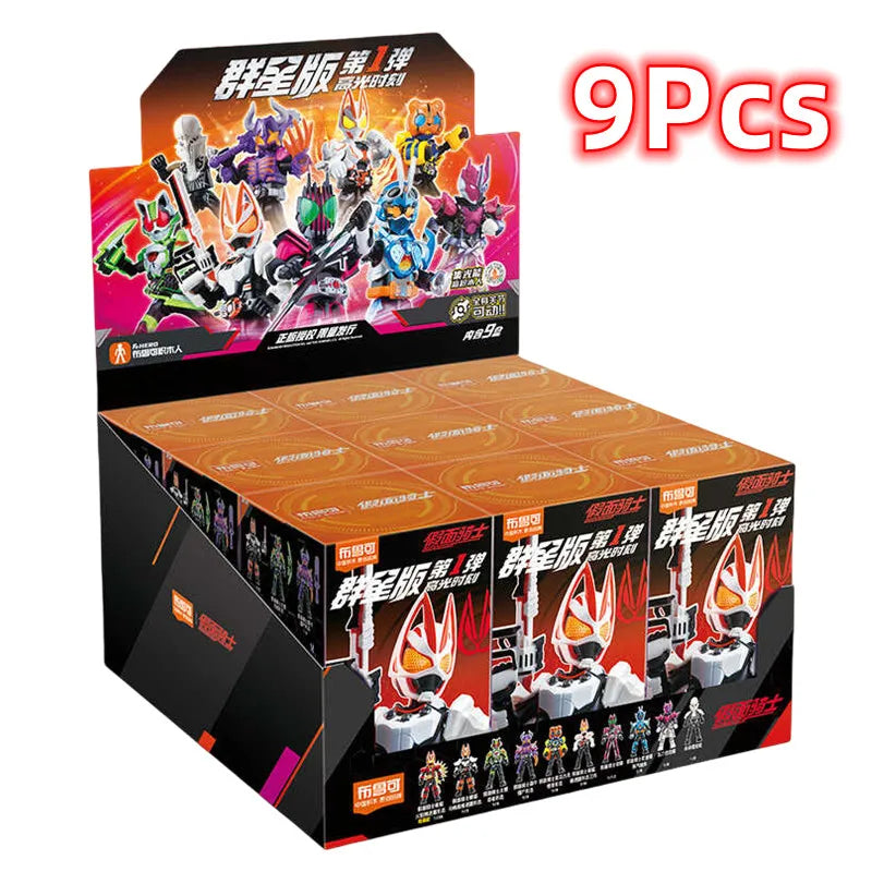 1/9Pcs BLOKEES Blind box Episode 3 survival game Kamen Rider Ex-Aid Tycoon Saber Genm Glare Movable Model Assembled Toys