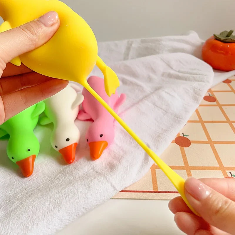 Kids Antistress Duck Squeeze Toys Goose Cute Kawaii Animals Vent Toys for Kids Adults Decompression Stretch Toys for Children