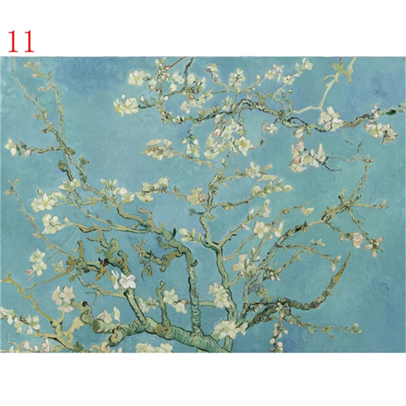 5D Diamond Painting by Number Van Gogh Starry Night Famous Art Picture Set for Embroidery Cross Stitch Home Decorations Gifts