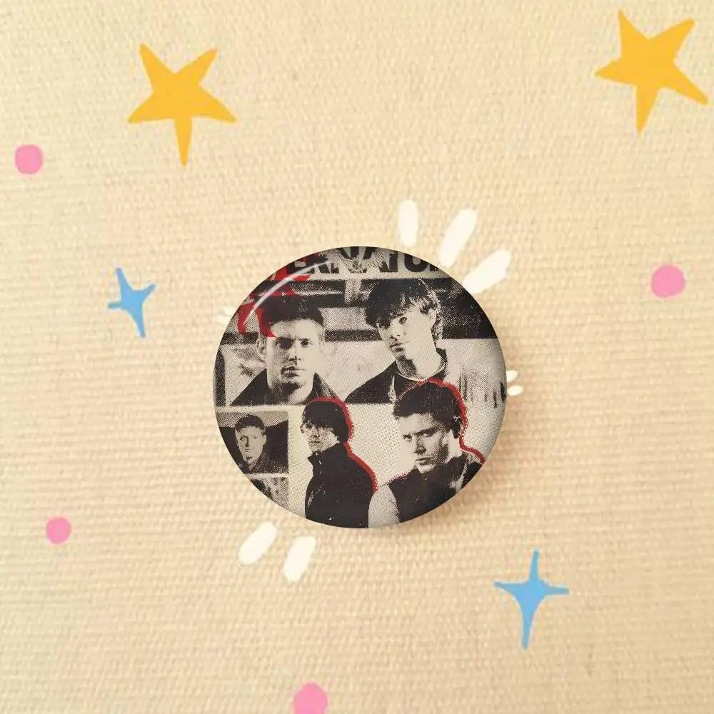 TV Series Supernatural Animals Funny Brooches Badge Backpack Clothes Gift Accessory