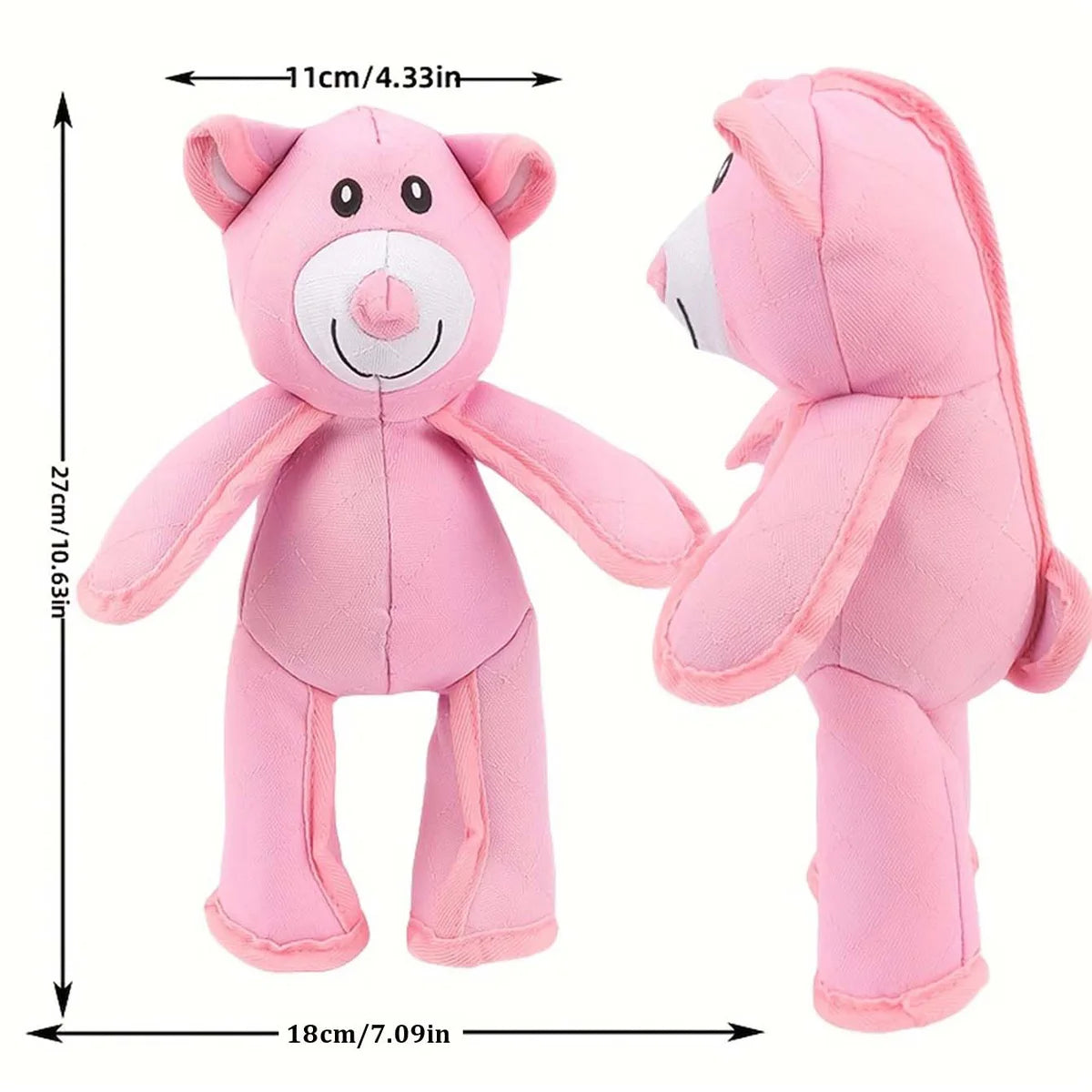 Squeaker Teddy Bear Dog Toys Aggressive Chewers Indestructible Stuffed Plush Dog Squeaky Toys Keep Them Busy For All Dogs Breeds