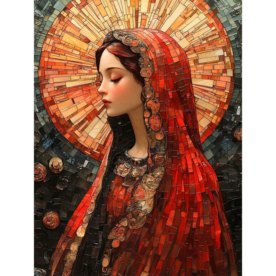 5D Diamond Painting art kit Religious Embroidery Mosaic Madonna DIY Full square Cross Stitch Handmade gift for Home wall Decor