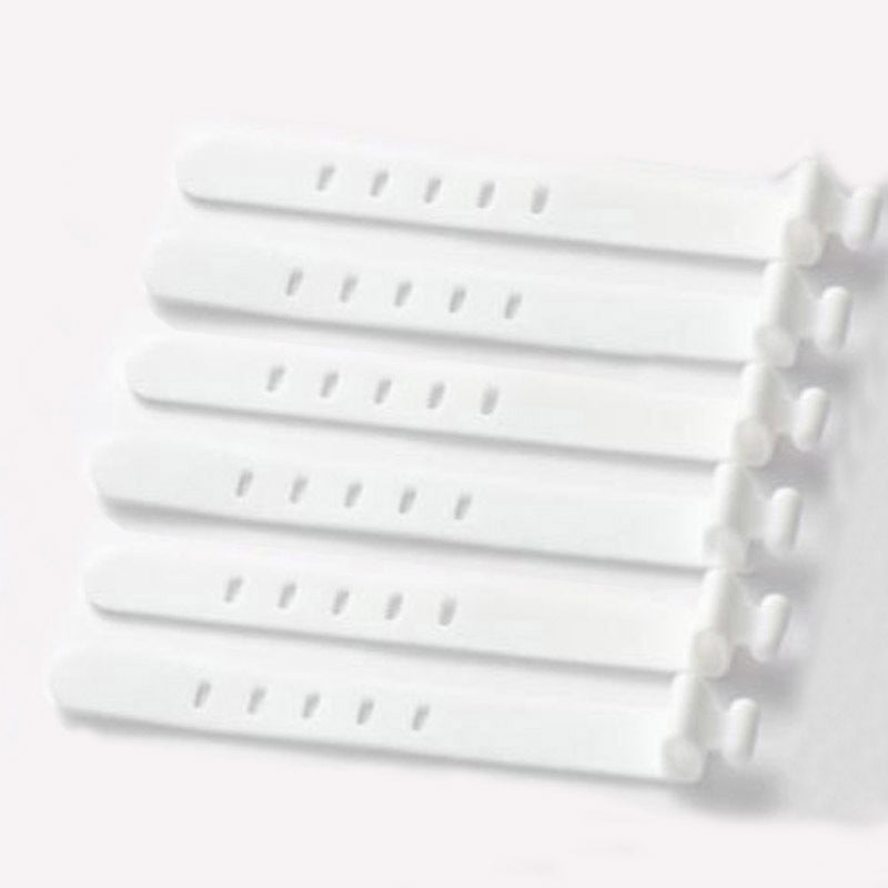 6-Pack Silicone Strap Organizer: Keep Your Earphones, Chargers & Data Cables Neatly Stored & Easily Accessible!