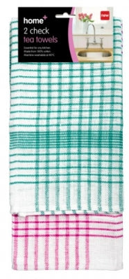 2 PK Check Tea Towels