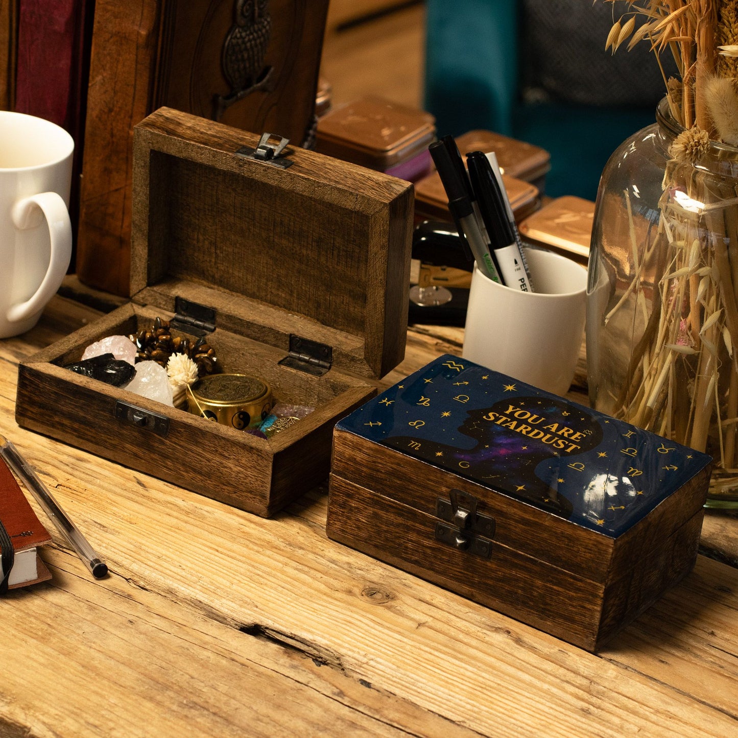 Medium Enamelled Box - You are Stardust