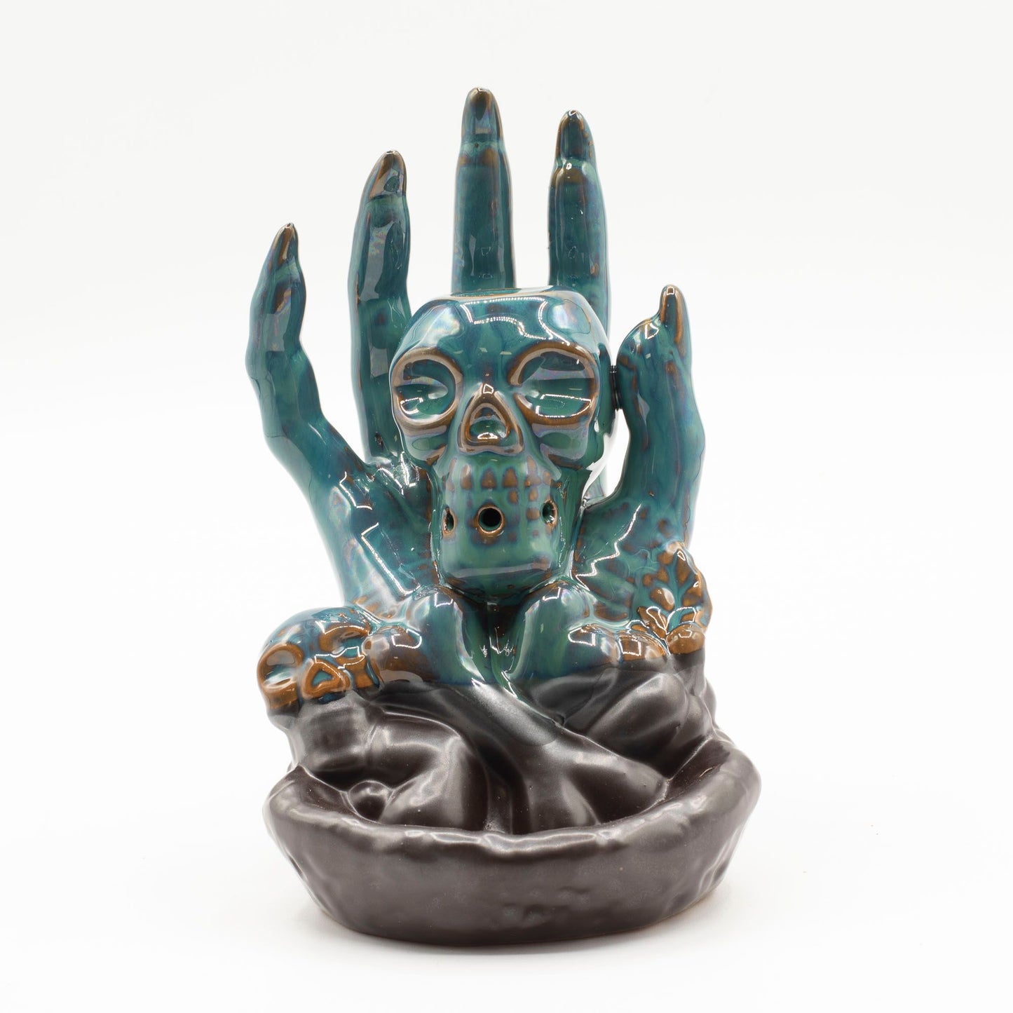 Backflow Incense Burner - Skull in Hand