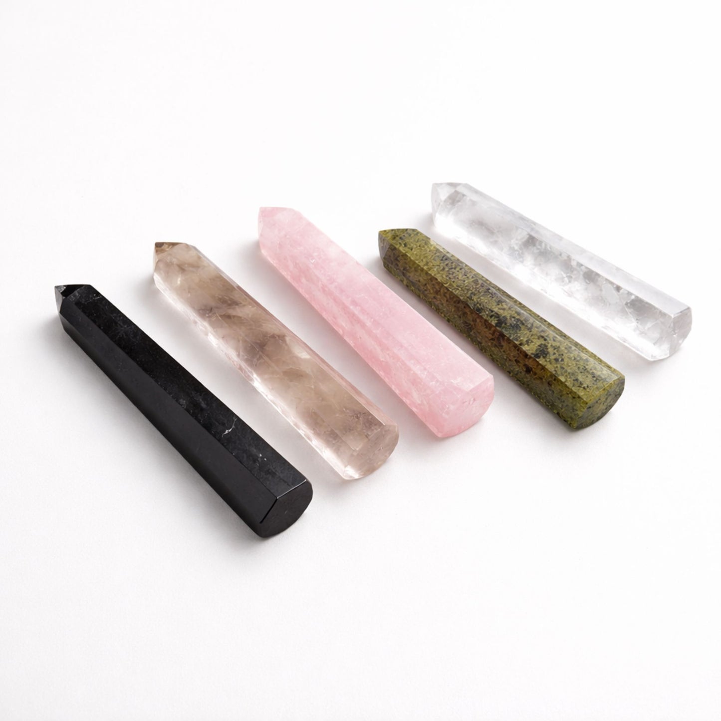 Gemstone Six Face Obelisk Point approx 11cm - Epidote