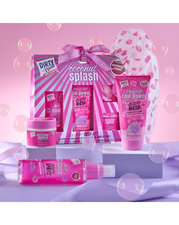 Dirty Works Coconut Splash Coconut Bath Set