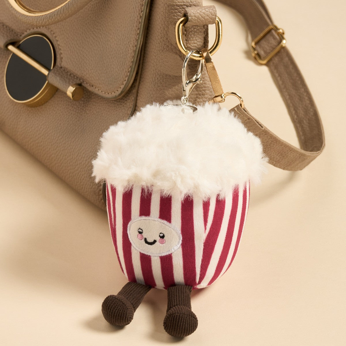 Poppy The Popcorn Keyring - Red 8cm