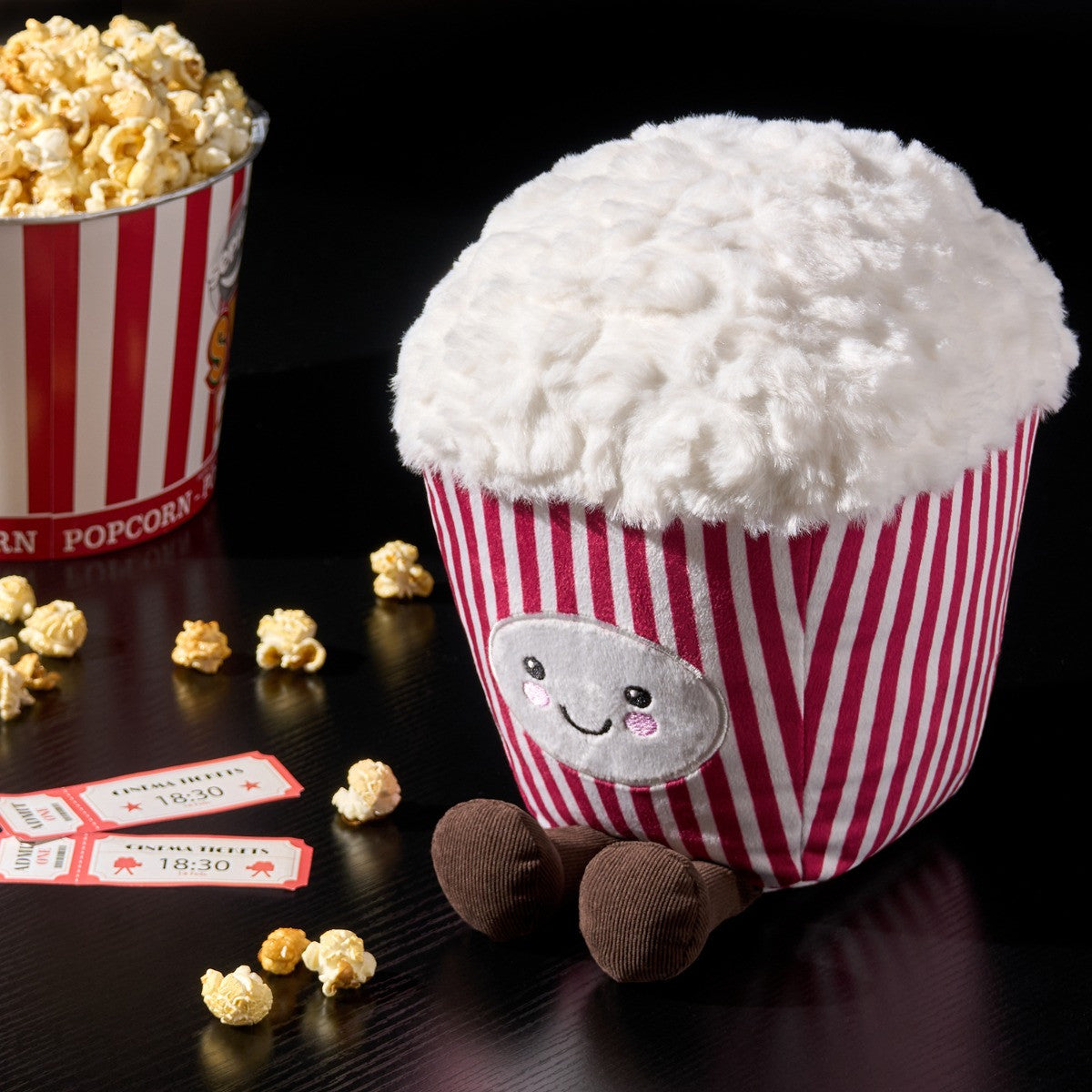 Poppy The Popcorn Cushion - Red 25cm