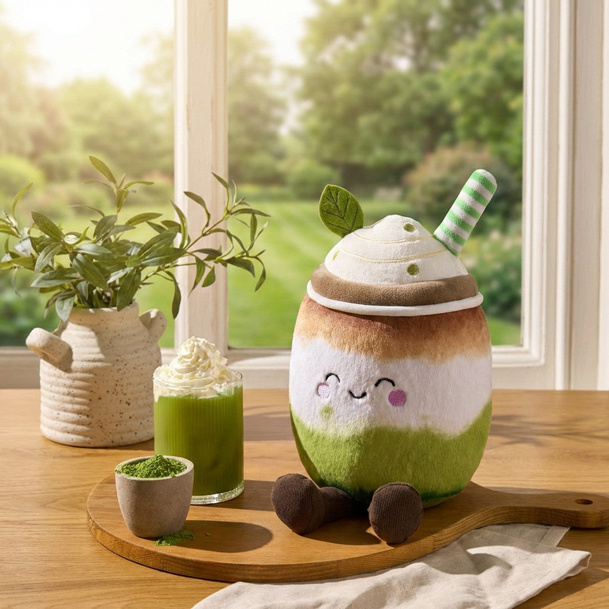 Mandy The Matcha Cushion - Green 25cm