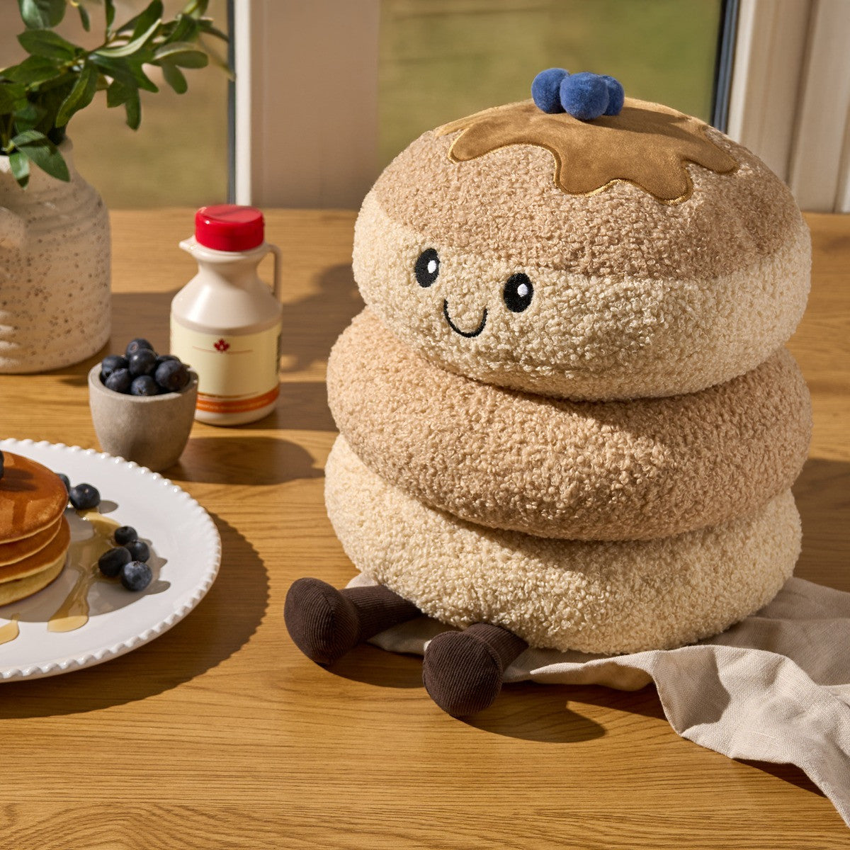 Maple The Blueberry Pancake Cushion - Natural 25cm