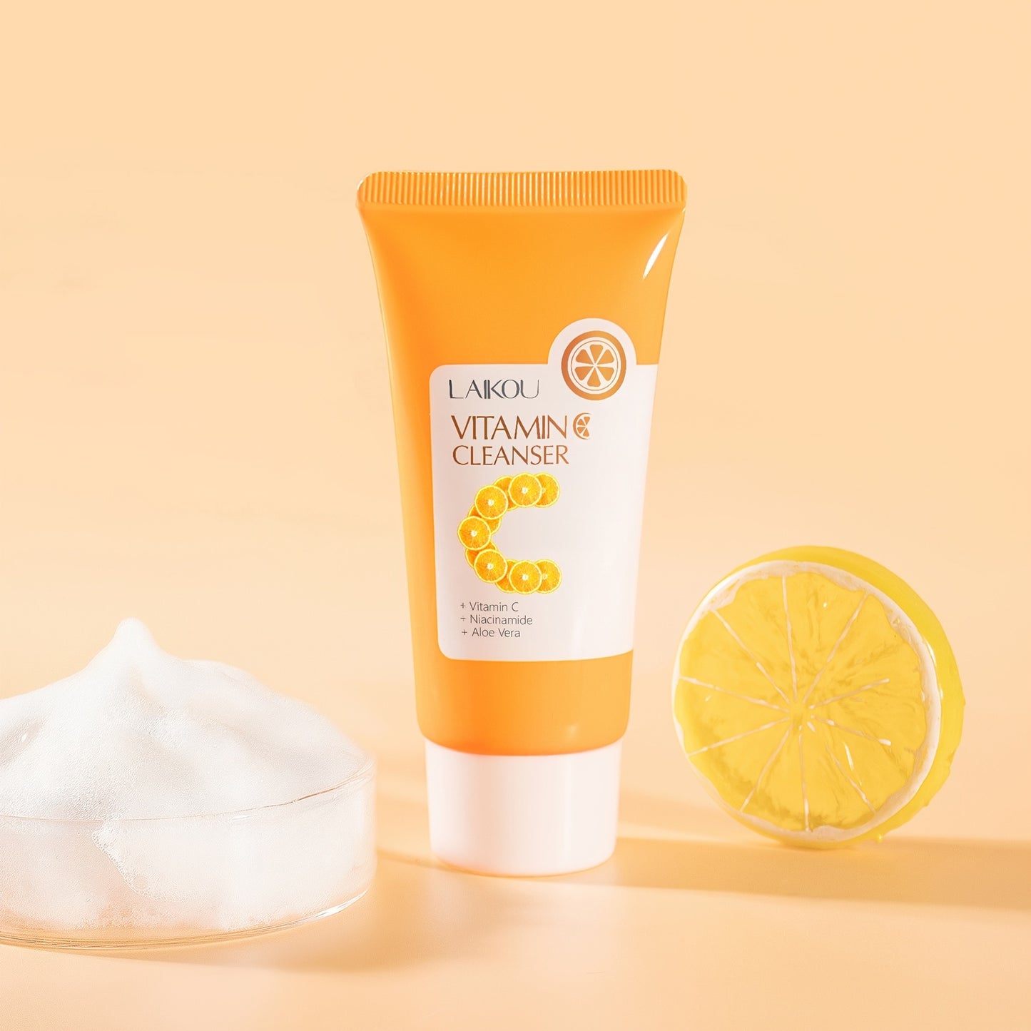 1pc Vitamin C Cleanser - Gentle Pore Cleanser for Smooth & Radiant Skin, Brightening Oil Control Facial Wash, Non-Greasy Formula, All-Season Use, for Women & Men, Skincare Routine, Daily Skincare, Gentle Skincare, Minimalist