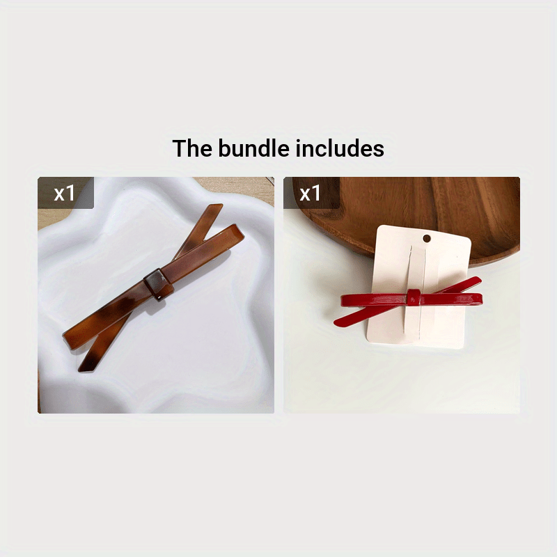 1pc Zig Zag Hair Clip With Cute Bow - Stylish Headdress Accessory For Women