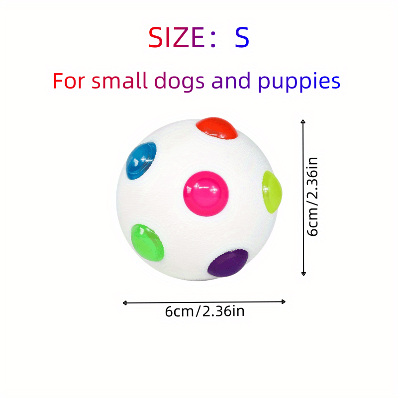 1pc Light Up Bouncy Ball Toy For Dogs, Glow Jumping Glow-in-the-Dark Bouncing Vibrating Bouncy Balls For Chasing And Playing Chewable Flashing Interactive Toys, Dogs' Favourite