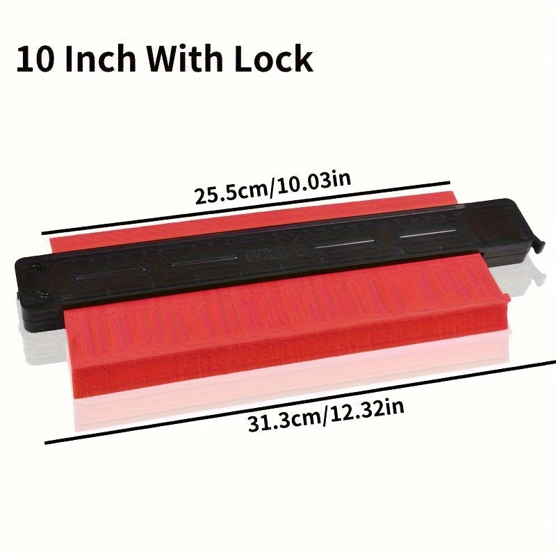 GOXAWEE Contour Gauge Profile Tool, 12.7cm/25.4cm Adjustable Lock, Precisely Copy Irregular Shape Duplicator For Flooring, Construction, Carpenter, DIY Handyman