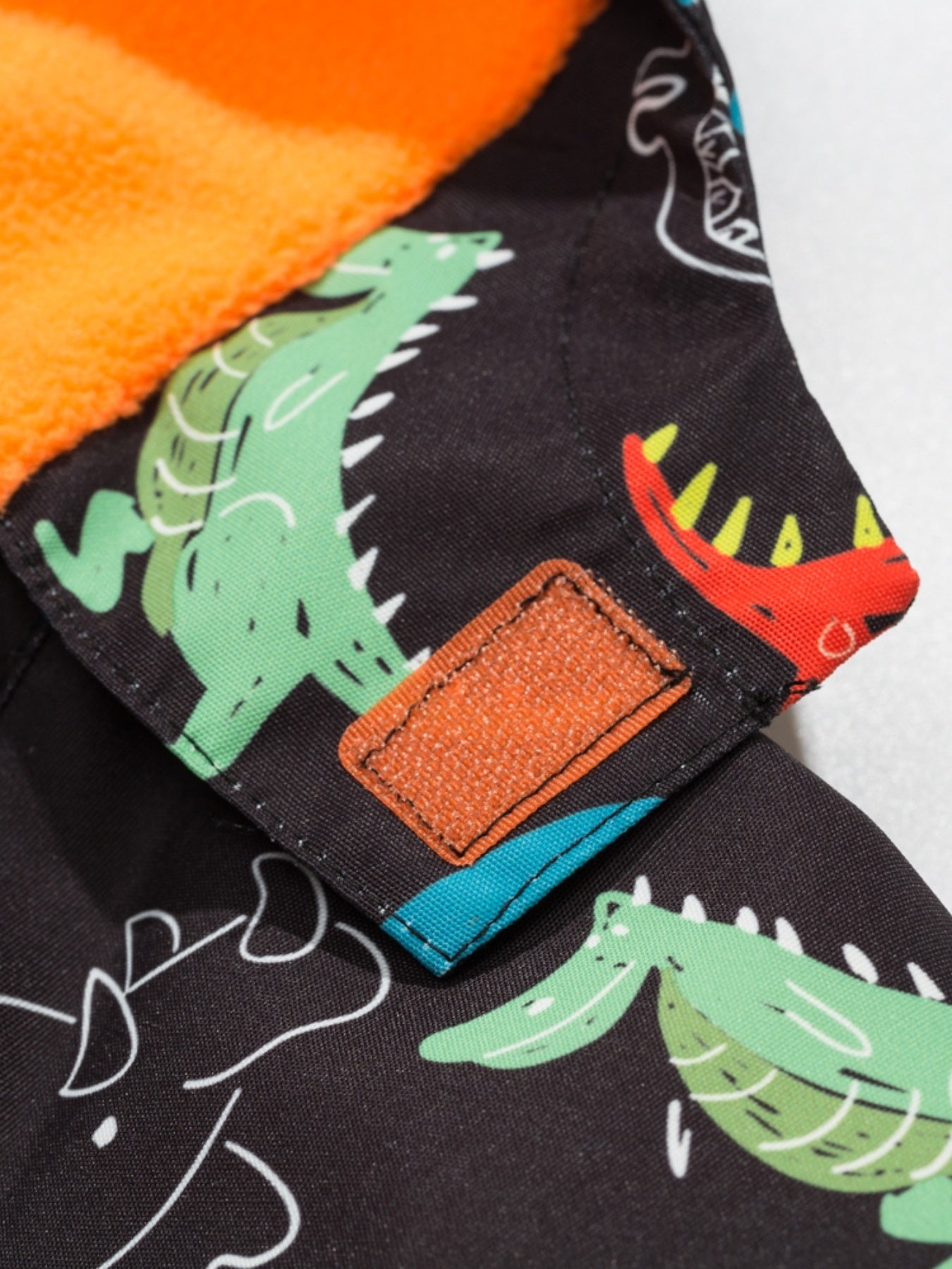 Boys' Dinosaur Jacket with Removable Hood & Windproof Fleece Lining - Lightweight Casual Zip-Up for Running, All-Season Playful Animal Print Coat, Dinosaur Clothes, Running Gear, Playful Design, Functional Zipper