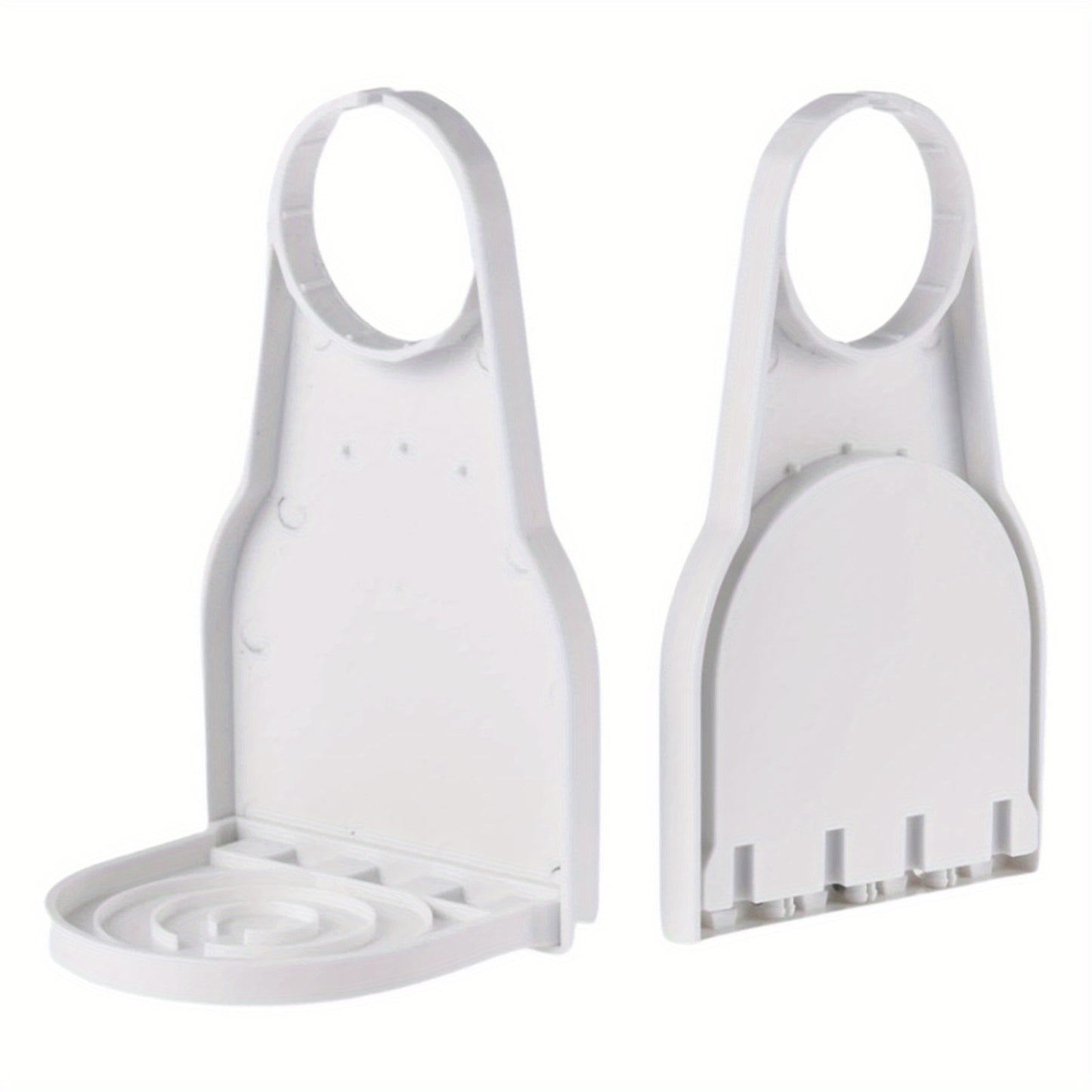 1pc/2pcs Laundry Detergent Cup Holder Detergent Drip Catcher, Portable Laundry Organizer Clip Tight On Laundry Bottle Spouts, No More Leaks Or Mess With Detergent And Fabric Softener In Laundry Room, Foldable Plastic Laundry