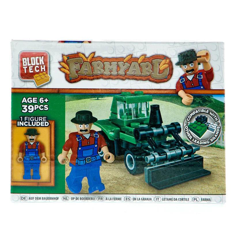 Block Tech 42 Piece Farmyard Building Block Brick Kit