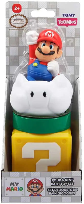 MY MARIO POUR & NEST BATH TOY SET