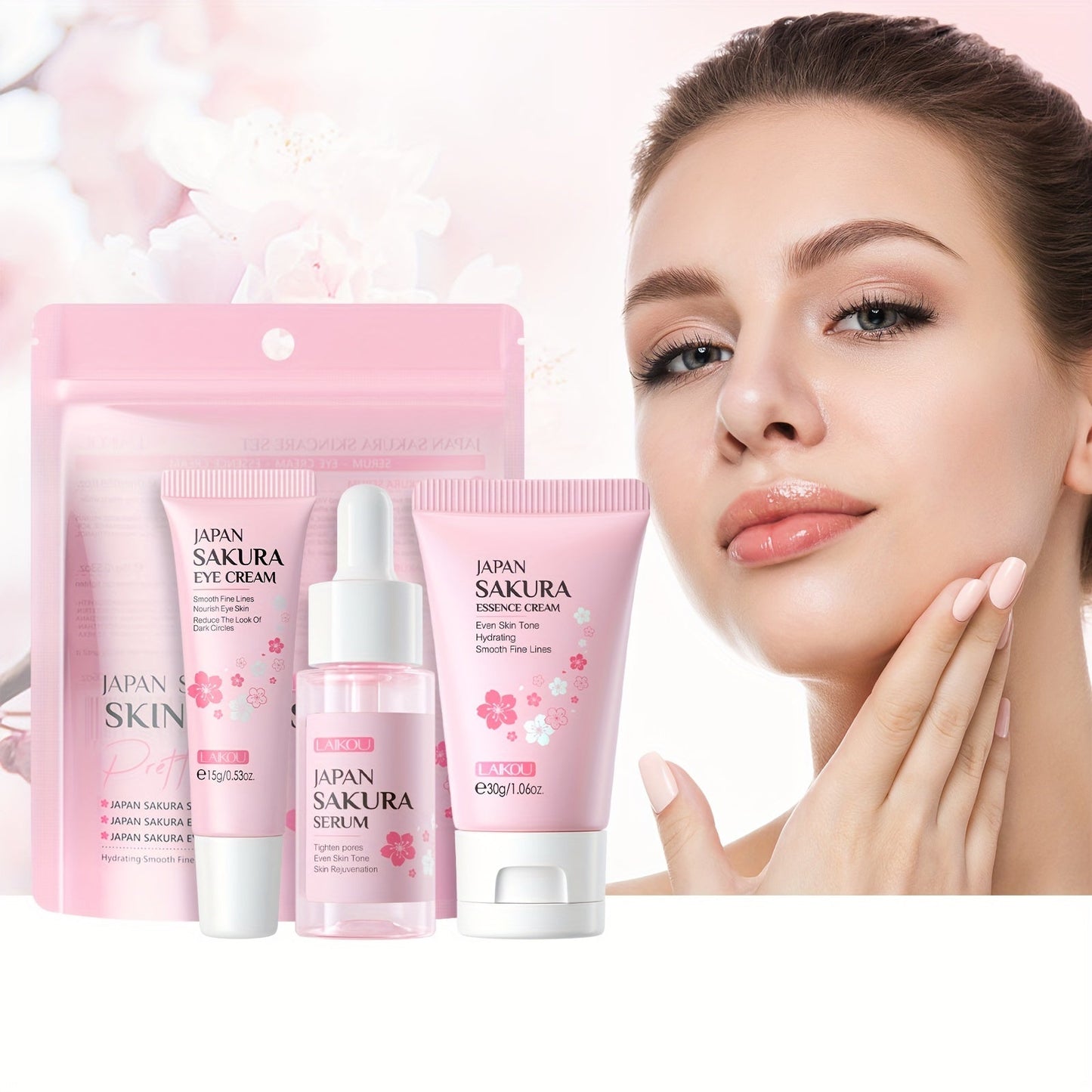 3-Piece LAIKOU Sakura Skin Care Set