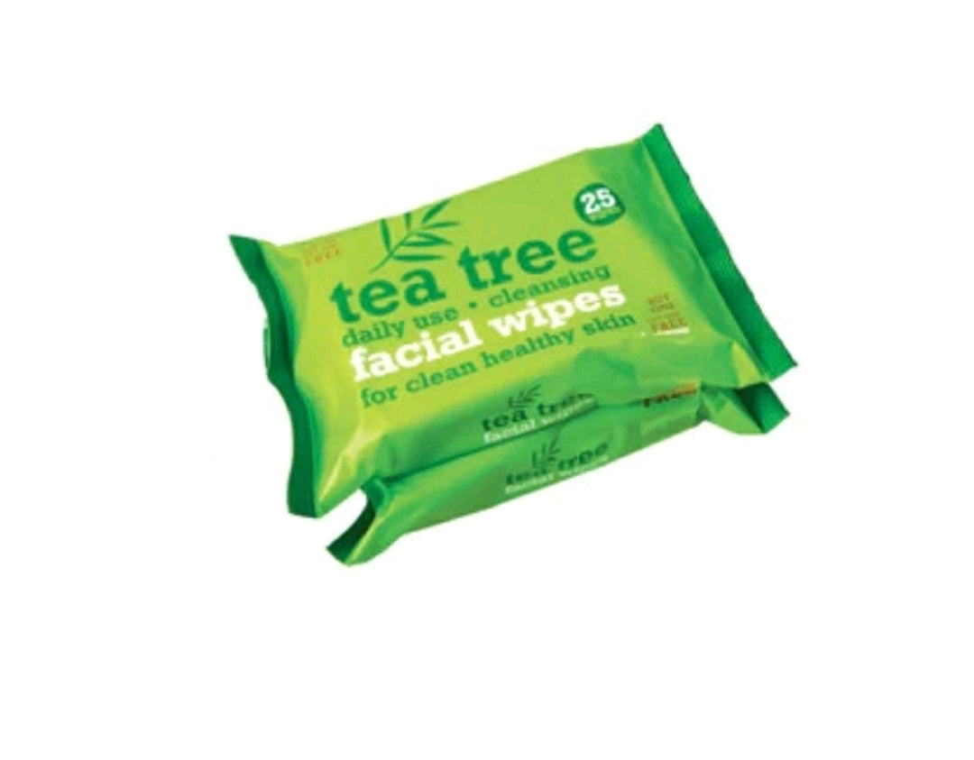 Tea Tree Facial Wipes Twin Pack