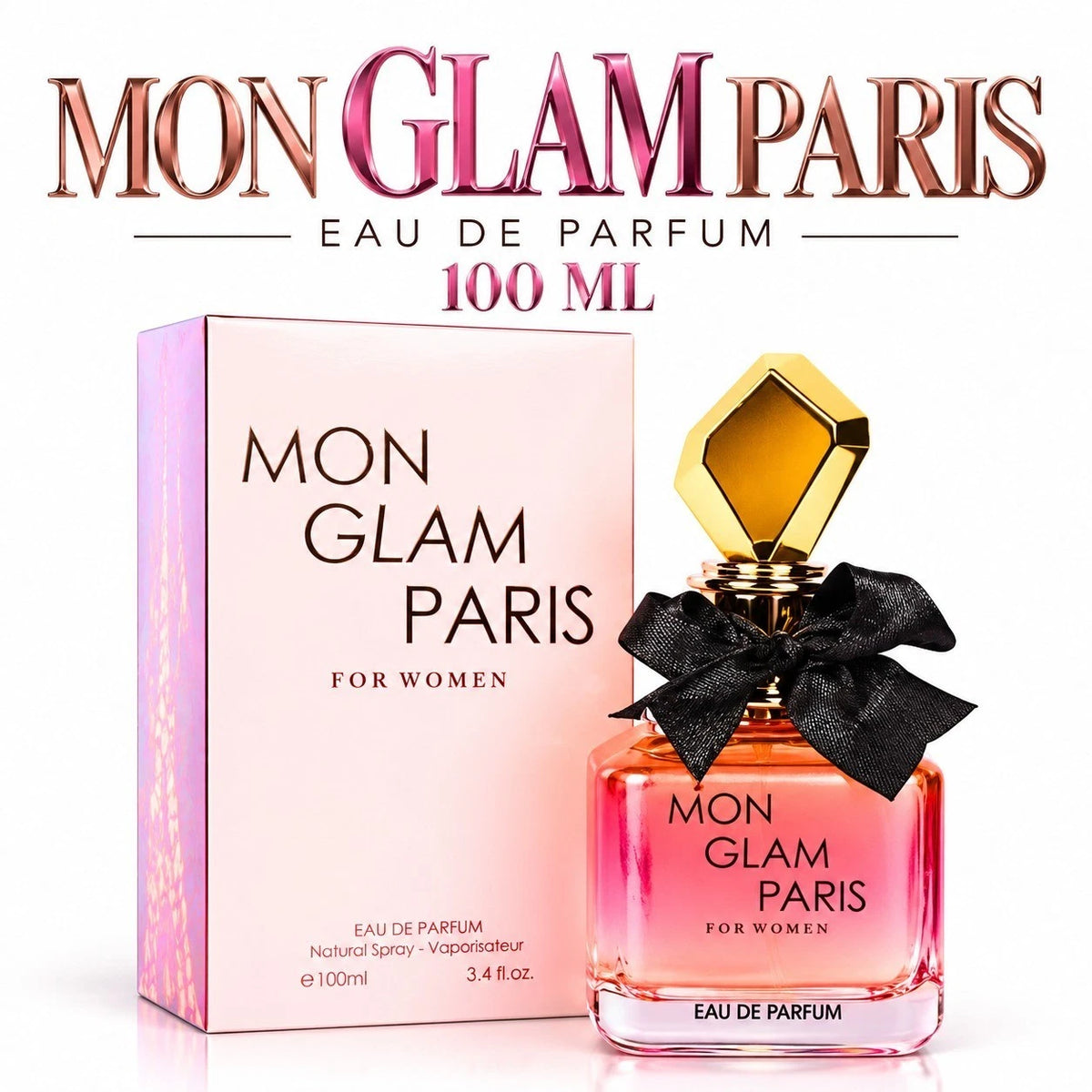 Fragrance Couture Mon Glam Paris For Women EDP Perfume 100ml (Exp-05/31)