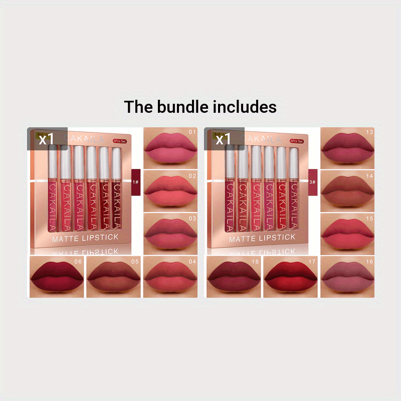 6pcs of lip gloss 6pcs lip gloss