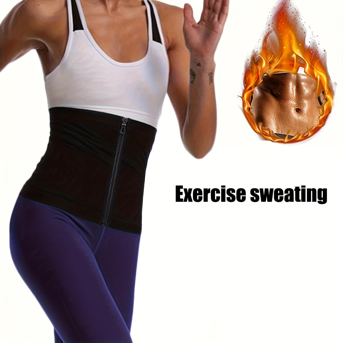 [Sauna Sweat Waist Trainer Shaper] Women's Waist Trainer Shaper Sauna Sweat Belt Waist Trimmer