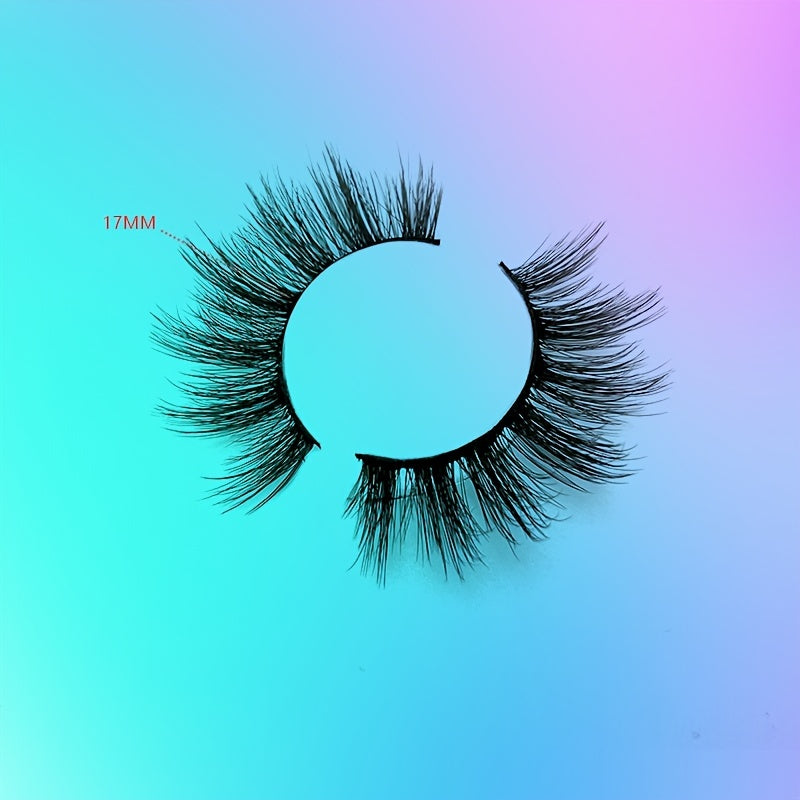 20 Pairs Dramatic Volume 3D Faux Mink Lashes - Natural, Reusable, Lightweight, Easy to Apply False Eyelashes for Eyelash Extension, Everyday Wear, and Special Occasions - Cruelty-Free, Hypoallergenic, and Comfortable