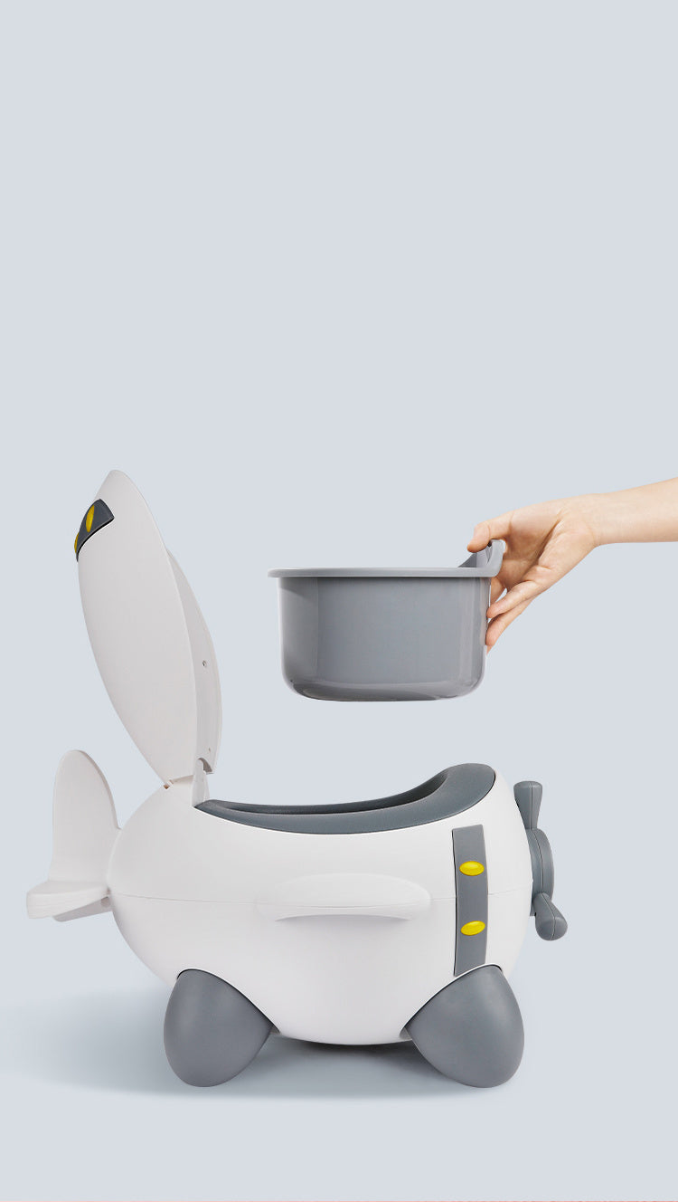 Fun Cartoon Airplane Potty Training Seat - Stable & Comfortable for Infants & Toddlers! Christmas, Halloween, Thanksgiving Day Gift
