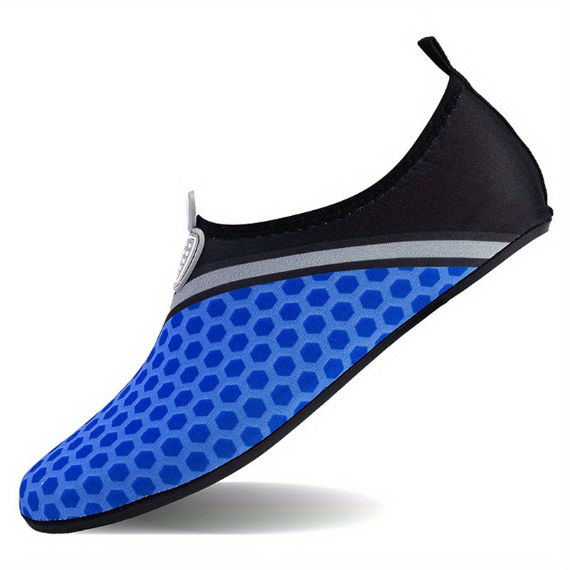 Men's Barefoot Aqua Shoes, Quick Dry Lightweight Non Slip Water Shoes For Summer Beach Creek Hiking Surfing Swimming Boating
