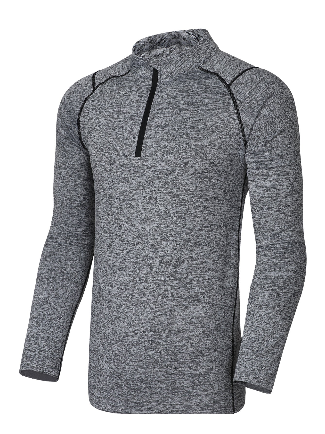 Men's Fitness Long Sleeve T-Shirt Autumn and Winter Fleece-Lined Basketball Training Sweatpants