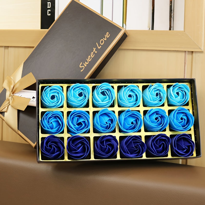18pcs Soap Rose Gift Box Soap Flower Gift Box Valentine's Day Mother's Day Birthday Gift Simulation Of A Party Gift Holiday Gifts Color Color Not Specified