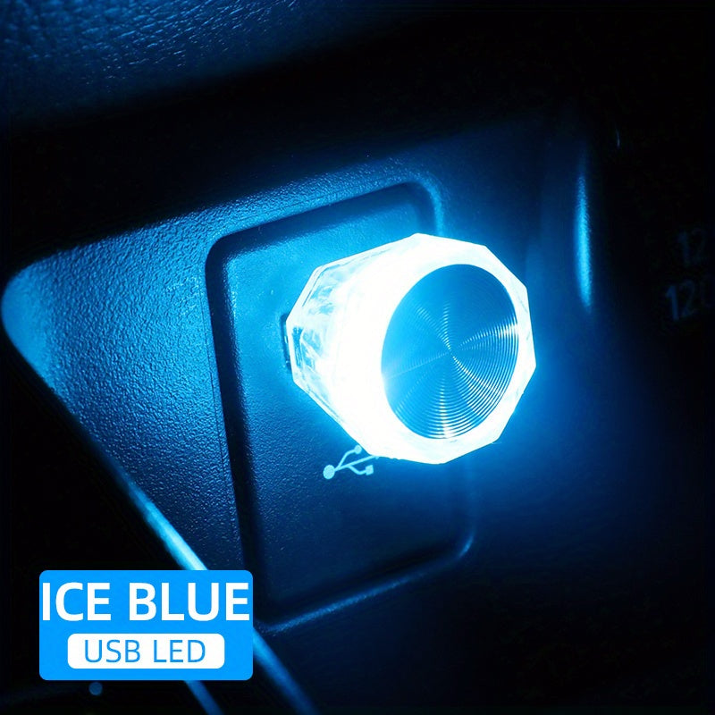 Car Mini USB LED Atmosphere Light Indoor Environment Decoration Mood Light Car PC Computer Portable Light Plug And Play Super Bright