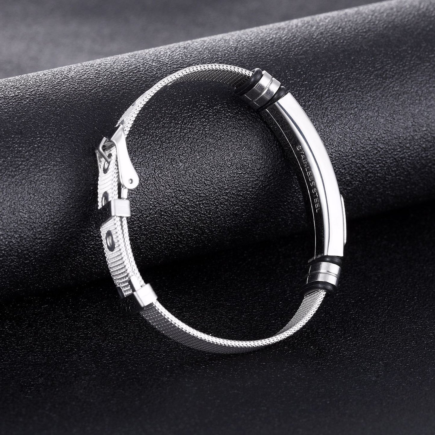New Cross Titanium Steel Personality Men's Personality Bracelet Glossy Jewelry Popular Fashion Stainless Steel Bracelet
