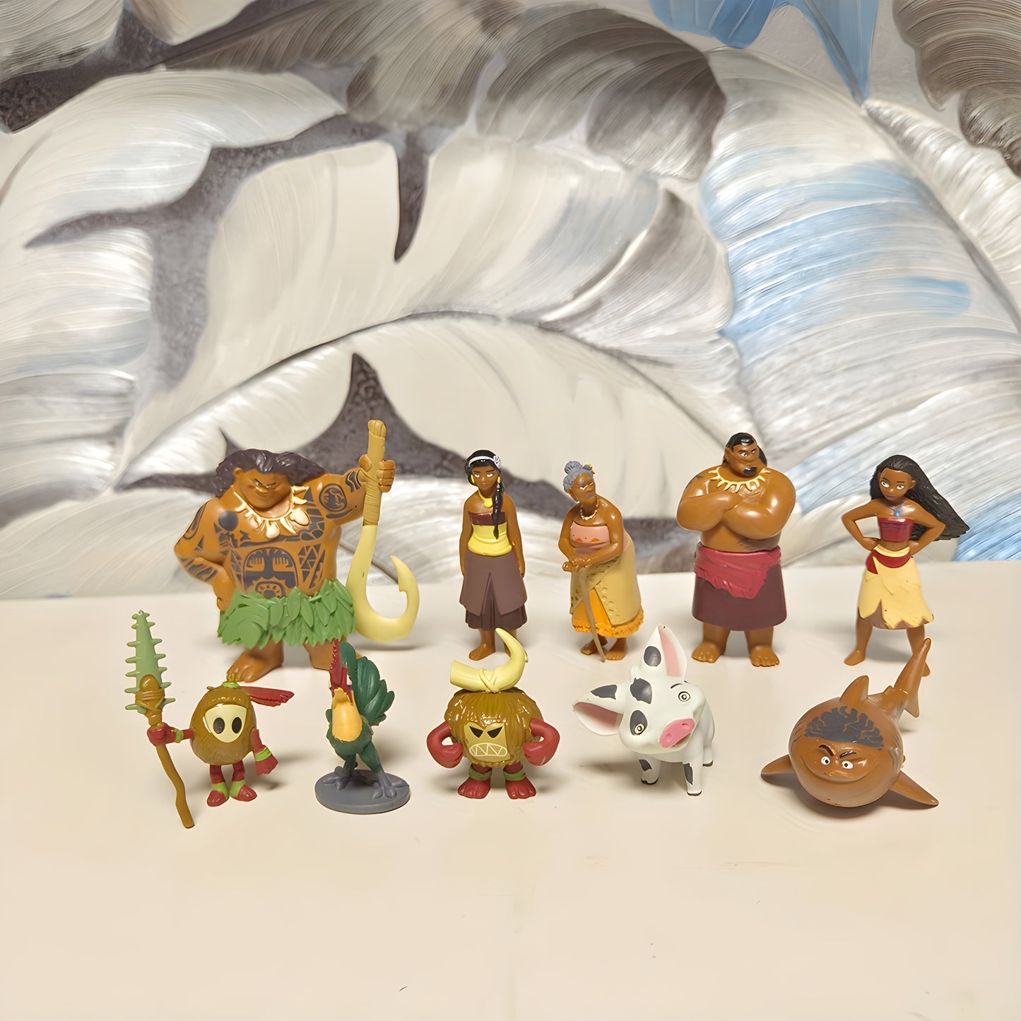 10pcs/ set Moana Character Statue - Perfect choice for home and car decoration, ideal Christmas and Easter gift, PVC collectible ornaments